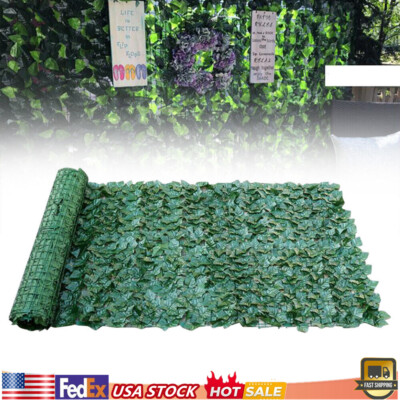 Artificial Privacy Fence Wall Screen Faux Leaves Panel Screen Garden Decor Decor