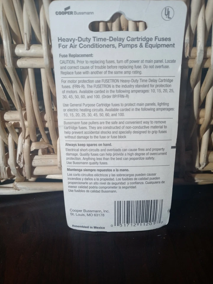 Protección de motor de alta resistencia Cooper Bussmann 15 amperios Foto 3 de 4