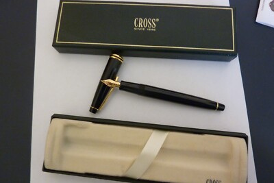 New Radiance Ebony  Cross Fountain Pen  M Nib Boxed