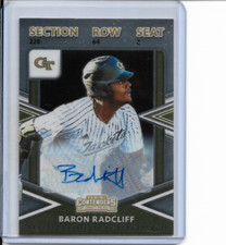 2020 Panini Elite Extra Edition Baron Radcliff College Ticket Auto #CT-BR NM