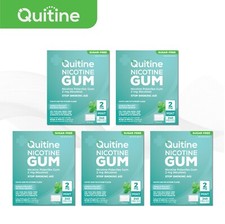 Quitine Nicotine Gum 2mg Traditional Mint 1200 Pieces 5 bulk boxes