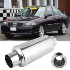 For Nissan Sentra SE-R Altima 2.5" ID/OD 12" Exhaust Resonator Muffler Silencer