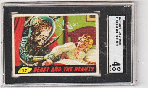 1962 Topps Mars Attacks #17 Beast and the Beauty — SGC (grade unconfirmed)
