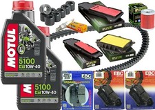 KIT/TAGLIANDO YAMAHA XMAX/400 2013 2017 MOTUL FILTRI CANDELA CINGHIA RULLI FRENI