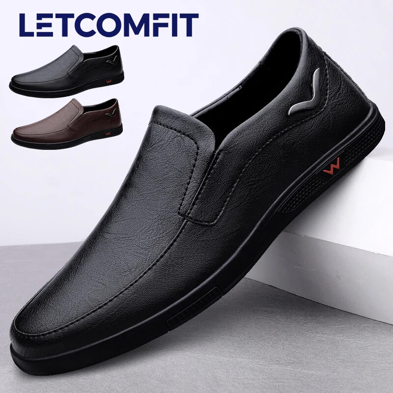 SAOLA Scarpe uomo casual business suola gomma mocassini slip on ecopelle scarpe piatte
