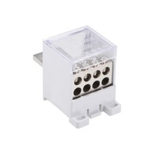 1 In 8 Out DIN Rail Terminal Blocks 400A Distribution Block for Circuit Breaker