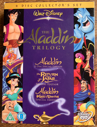 Aladdin Trilogy Dvd Caja Juego Clasico Walt Disney Peliculas Ebay