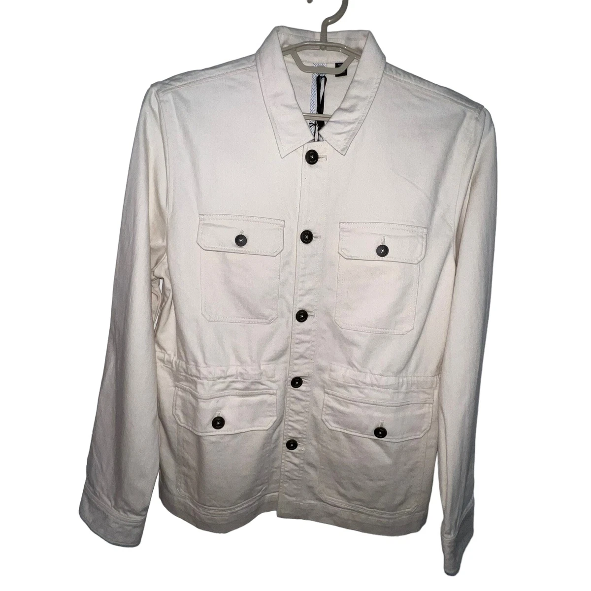 NWT Ted Baker London Mens Summer Utility Jacket Ecru MMO-Cycle Cotton Size  Large | eBay