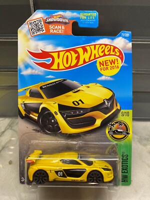 2016 Hot Wheels RENAULT SPORT R.S. 01 #79 HW Exotics Gelb 1:64