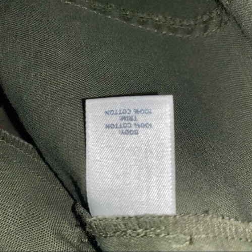 Caslon Nordstrom ruffle front Moto Green jacket - Picture 12 of 12