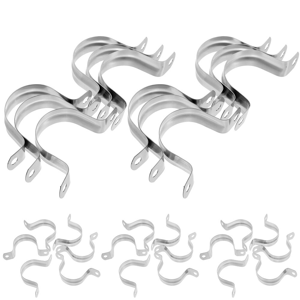 100pcs Pipe Strap Clips Utube Strap Clamps Heavy Duty Tube Tension