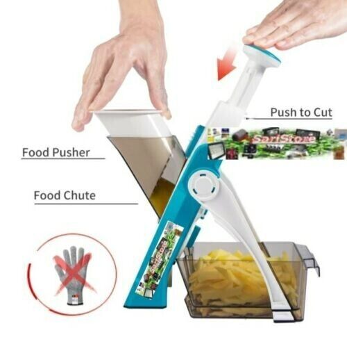 BES-28866 - Utensili Per Cucinare - - Mandolina Affetta Verdure Contenitore Verticale Taglia Julienne 30 Tagli Kit - Foto 6