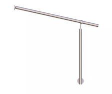 Edelstahl Eingangsgeländer Treppengeländer Handlauf seitlich Treppen Pfosten V2A