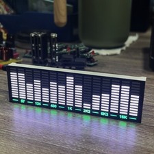 15 Segment White LED Bar Display Audio Level Indicator Music Spectrum VU Meter