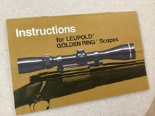 Leupold Gold Ring owners manual