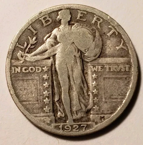 1927 Standing Liberty Quarter SLQ Silver Coin 25c 90% Constitutional