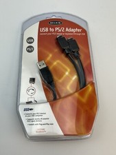Belkin USB To PS/2 Adapter P47237 F5U119vE1 Connect Mouse  Keyboard Cable NEW