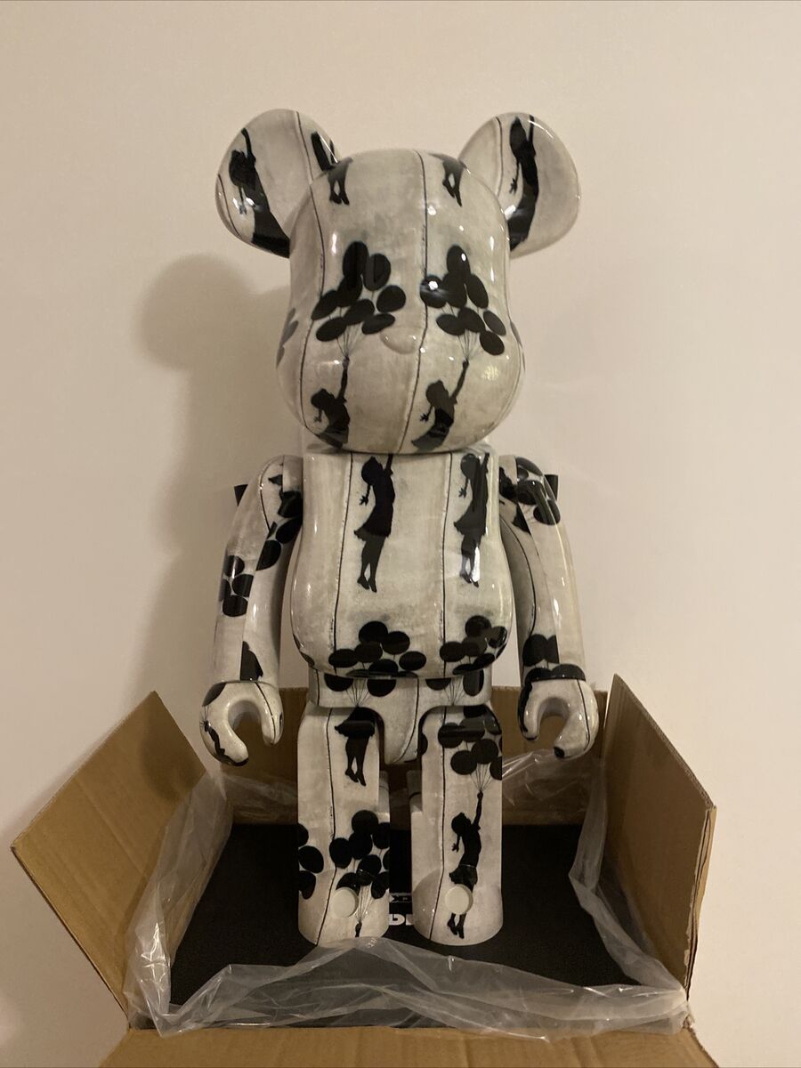 Flying Balloons Girl 1000% Bearbrick Be@rbrick Banksy Medicom Toy Rare  Limited