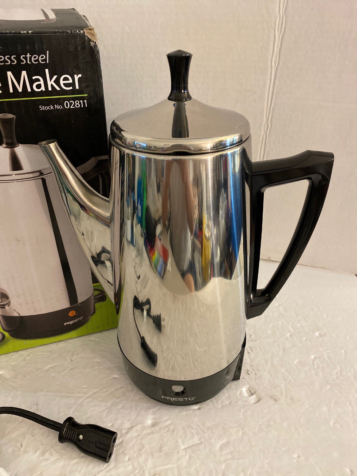 Presto 12 Cup Stainless Steel Electric Coffee Maker with Box 02811