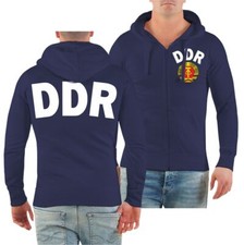 Männer Kapuzenjacke DDR Trikot Team ostdeutschland osten ossi 1974 sed fdj nva 