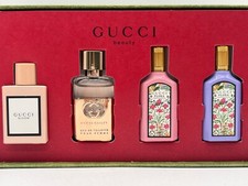 NEW GUCCI BEAUTY PERFUMES SET 4 Pieces MINIATURE PERFUMES SET 4 x 0.16 OZ MINIS