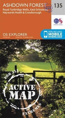 Ashdown Forest (Map) OS Explorer Active Map (US IMPORT)