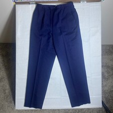 Pendleton 100 Virgin Wool Dress Pants Women  s 14 Navy Blue Lined Trousers