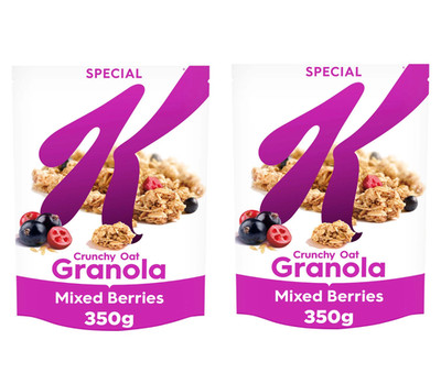 Kellogg's Special K Mixed Berries Breakfast Granola Cereal 350g PACK OF 2