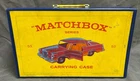 Vintage Matchbox 40 Toy Cars Vinyl Collectors Carrying Case Binder Suitcase (P)