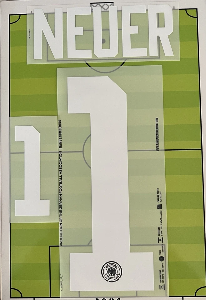 Flocage Officiel Trikotbeflockung NEUER #1 Allemagne Domicile Home 2026 - Photo 1/1
