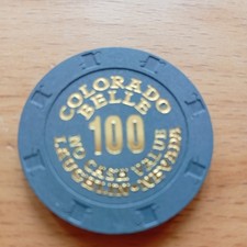 Colorado Belle  Casino Chip $ 100,00   Laughlin,Nevada   open 1987-2020 closed