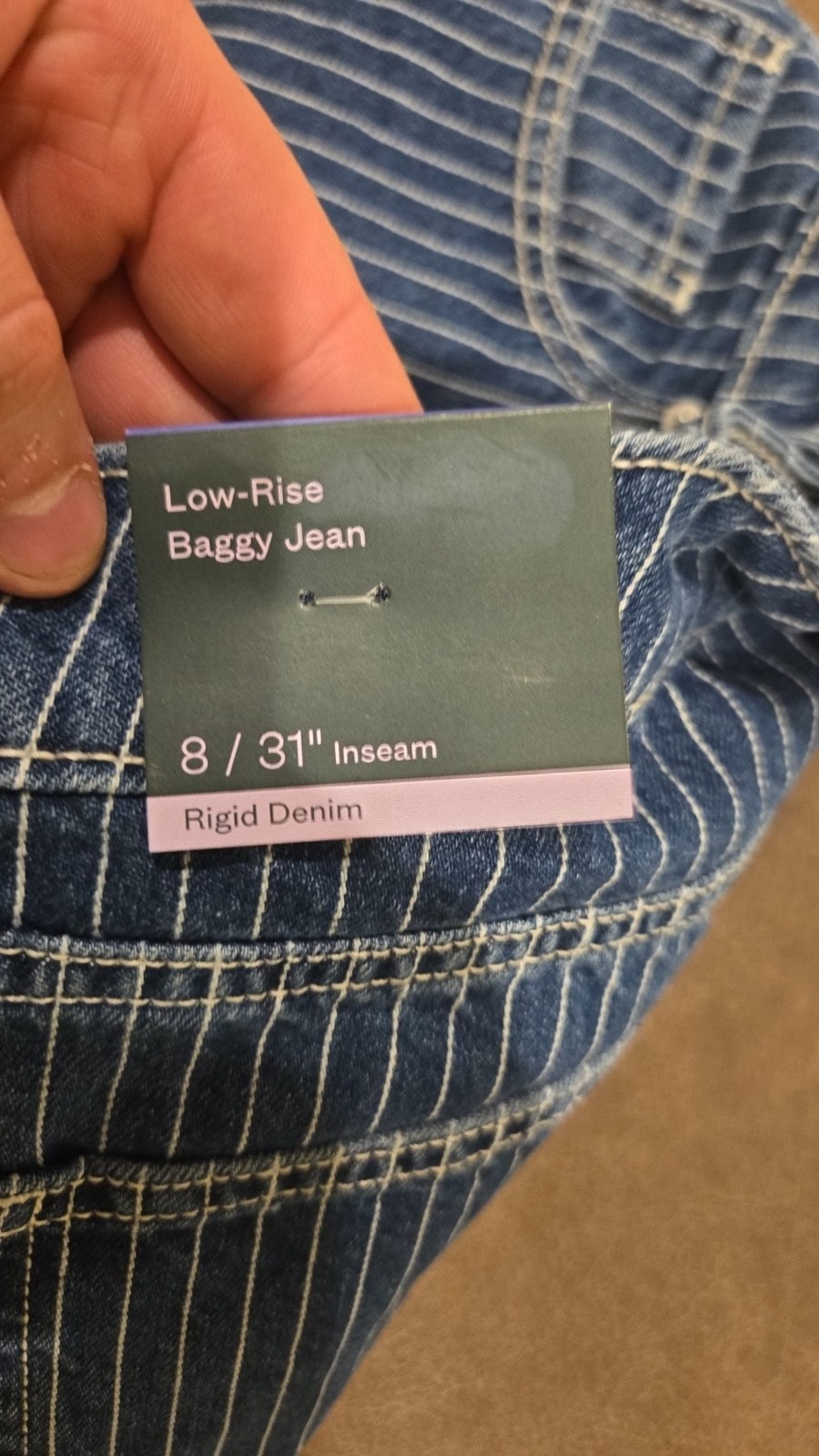 Wild Fable Women's Low-Rise  Rigid Demim Baggy Jeans Size 8