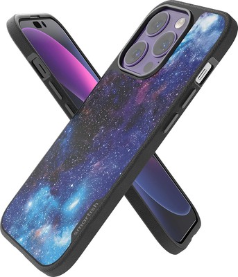 Smartish Slim Case for iPhone 14 Pro  - Spaced Out - Gripmunk MagSafe Compatible