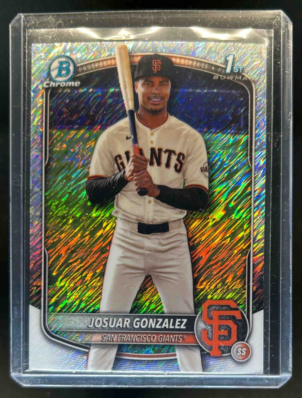 2025 Bowman Chrome Josuar Gonzalez Shimmer Refractor 1st Prospect #BCP-153