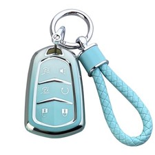 Key Fob Cover Case Compatible with Cadillac Escalade ESV CTS XTS ATS STS Blue