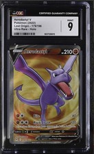 Pokémon Aerodactyl V Full Art Ultra Rare CGC 9 Lost Origin 179/196 Off Centered