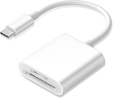 USB C SD Card Reader for Iphone 15 16/Ipad/Macbook/Mac,Type C Memory Trail Camer