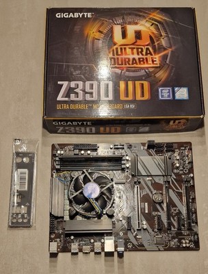 GIGABYTE Z390 UD LGA 1151 ATX Mainboard, +CPU +Ram +Cooler