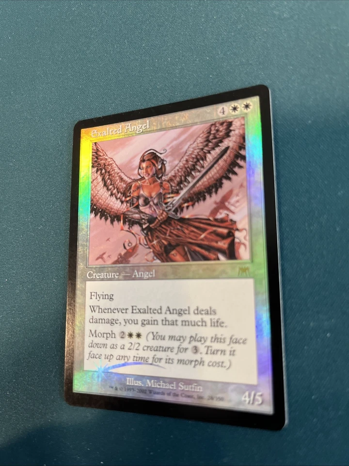 MTG Exalted Angel Onslaught Foil LP Very Light Play - Image 3 of 4