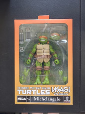 NECA Teenage Mutant Ninja Turtles Usagi Yojimbo Michelangelo Figure  4 Sealed
