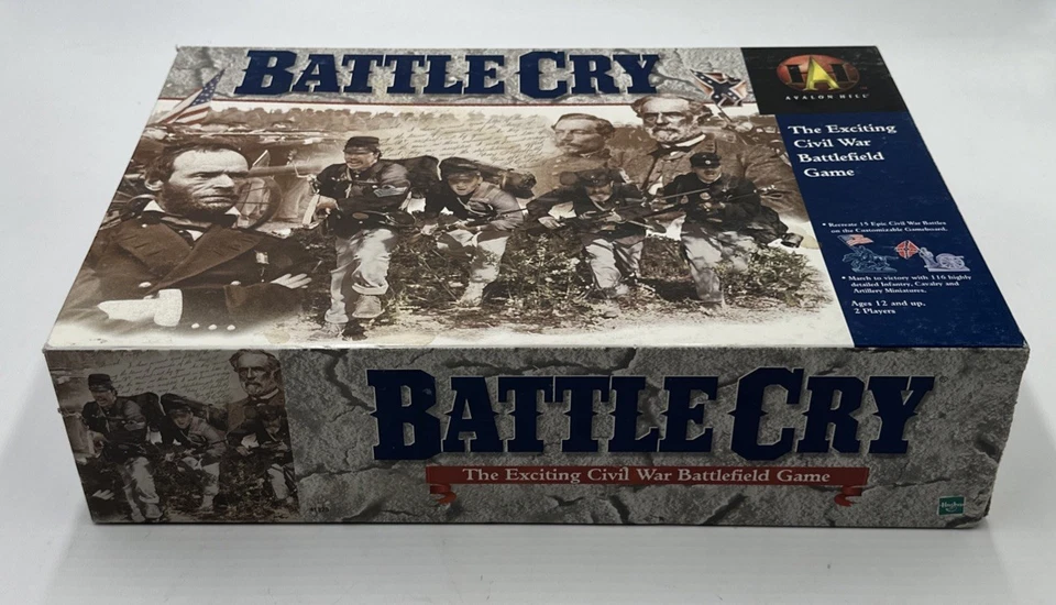 Battle Cry Civil War Battlefield Board Game Avalon Hill 1999 UNPUNCHED Complete - Image 3 of 4
