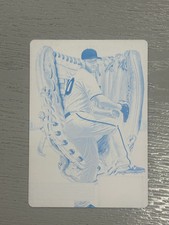 Madison Bumgarner 2019 Panini Leather & Lumber #25 Printing Plate - Cyan