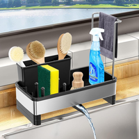 SpüLbecken Organizer Mit Abflusspfanne Schwammhalter Waschbecken Organizer Mit A