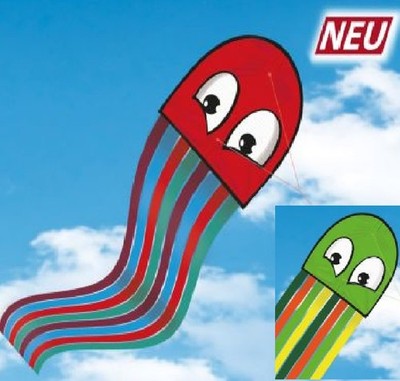 Paul Günther 1163 - OCTOPUS, Einleiner-Drachen, 33cmx2,5m, 1 Stück (Farbauswahl