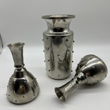 Peuta  Zanta Hobnail Style 5  Pewter Vase 19...