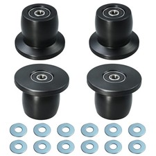 Qty.4 Machined Wheels/Rollers Compatible with Total Gym Replacement, Fits Mod...