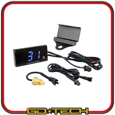 DIGITALES THERMOMETER MOTORRAD SCOOTER TEMPERATURSENSOR M10x1mm BLAU mit HALTERUNG