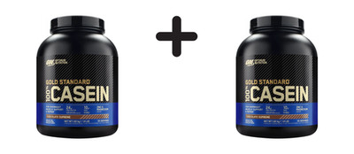 2 x Optimum Nutrition 100% Casein Gold Standard (1818g) (60,50 EUR/kg)