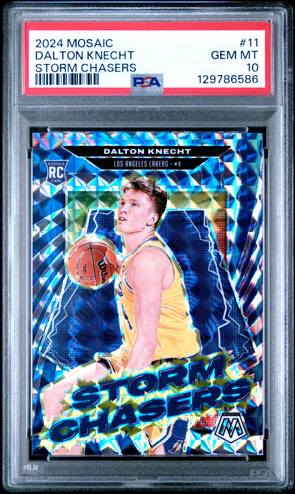 2024 PANINI MOSAIC STORM CHASERS #11 DALTON KNECHT PSA 10