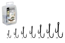 Double Fishing Ryder Hooks Ringed Tackle Bait Lure Pike Sizes 3/0 - 6. New